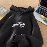 Fashionkova Vintage Logo Embroidered Hoodie