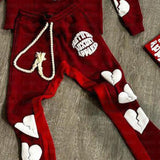 Fashionkova  Y2K Hoodie Hip hop Streetwear Foam Heart Letter Print Letter print Pullover Men women Sweatshirt Harajuku Gothic Oversize Hooded