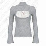 Fashionkova Y2K Women's Clothing Solid Tide Maiden Sweet Maiden Knitwear Sweater Slim Vintage Cute Harajuku Casual American style Pullover ootd