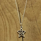 Fashionkova New Silver Color Star Necklaces Chain Pair of Celestial Best Friends Celestial Gift for Friend Long Necklaces Pendants Men Women