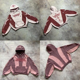 Fashionkova Christmas Gift outfit  Hip Hop Patch Streetwear Hoodie Y2K Retro Hoodie Sweatshirt Mens Womens New Harajuku Gothic Pullover Hoodie Clothes