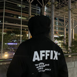 Fashionkova  No. 5047 BLACK LETTER HOODIE