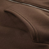 Fashionkova Star Patchwork Zip Up Oversized Hoodie