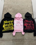 Fashionkova Christmas Gift outfit  American High Street Trendy Streetwear Harajuku Retro Letter Print Colorful Hoodie Men Hip Hop Casual Oversized Sweatshirt Women