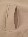 Fashionkova party look inspos Fashion Turn Down Collar Coat For Women Vintage Solid Long Sleeve Female Jacket 2024 Elegant Spring Autumn Pocket Lady Outerwear