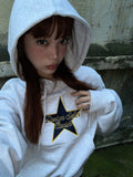 Fashionkova party look inspos Fashion Vintage Graphic Sweatshirts Hoodies Streetwear Oversized Aesthetic Korean Style Pullover Top Outerwear Clothes Y2k 2000s
