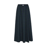 Fashionkova Y2K Plaid Maxi Skirt for Women Elastic High Waist Gingham A Line Flowy Swing Long Skirt Summer Retro Boho Streetwear Fairycore Outfit Idea