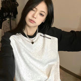 Fashionkova Vintage Raglan Long Sleeve Oversized Sweatshirt