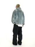 Fashionkova  No. 10259 HOODED DENIM PULLOVER HOODIE