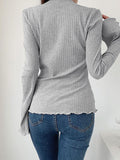 Fashionkova party look inspos y2k Lace Patchwork Fake Two Piece T-shirt Flare Long Sleeve Tops Spring Casual Kawaii Clothes Korean Shirt