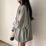 Fashionkova Vintage Solid Color Oversized Sweatshirt