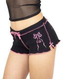 FashionKova-Bow Y2K Short Sweet Gothic Aesthetic High waist Grunge Hot pants Hip Hop Spice Girls Streetwear Punk  Casual Summer Pink Shorts