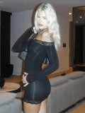 Fashionkova Ailana Lace Slim Mini Dress