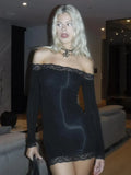 Fashionkova Ailana Lace Slim Mini Dress