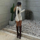 Fashionkova Ariana Backless Knitted Dress