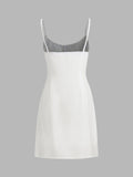 Fashionkova Darling Linen Plain Mini Dress