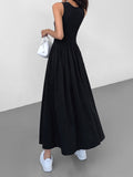 Fashionkova Leisure Crew Neck Long Dress