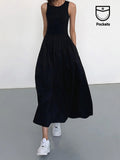 Fashionkova Leisure Crew Neck Long Dress