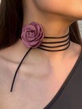 Fashionkova Rosette Bud Choker Necklace