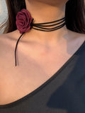 Fashionkova Rosette Bud Choker Necklace