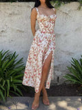Fashionkova Rosebud Floral Midi Sundress