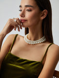 Fashionkova Treble Layers Pearl Necklace