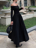 Fashionkova Off Shoulder Criss Cross Long Dress