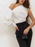 Fashionkova Asymmetrical Off Shoulder Blouse