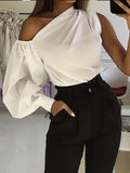 Fashionkova Asymmetrical Off Shoulder Blouse