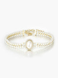 Fashionkova Vintage Double Layer Faux Pearl Choker Necklace