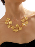 Fashionkova Vintage Alloy Leaf Design Necklace