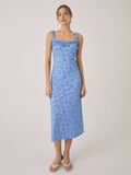 Fashionkova Cami Floral Bohemian Vacation Midi Dress