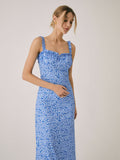 Fashionkova Cami Floral Bohemian Vacation Midi Dress