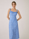 Fashionkova Cami Floral Bohemian Vacation Midi Dress