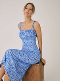 Fashionkova Cami Floral Bohemian Vacation Midi Dress