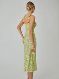 Fashionkova Cami Floral Bohemian Vacation Midi Dress