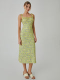 Fashionkova Cami Floral Bohemian Vacation Midi Dress