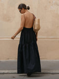 Fashionkova Solid Backless Long Dress