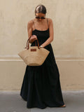 Fashionkova Solid Backless Long Dress