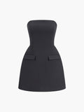 Fashionkova Solid Tube Mini Dress