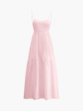 Fashionkova Solid Backless Long Dress