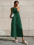 Fashionkova Minimalism Cotton Cami Long Dress
