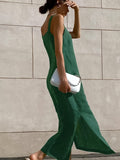 Fashionkova Minimalism Cotton Cami Long Dress