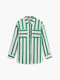 Fashionkova Cotton & Linen Stripe Shirt