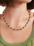 Fashionkova Tiger Eye Stone Beaded Necklace