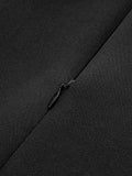 Fashionkova Minimalist Piping Zipper Blouse