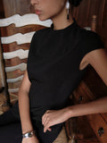 Fashionkova Minimalist Piping Zipper Blouse