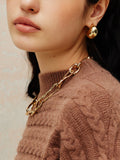 Fashionkova Golden Chunky Chain Necklace