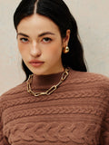 Fashionkova Golden Chunky Chain Necklace