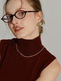 Fashionkova Golden Snake Chain Necklace